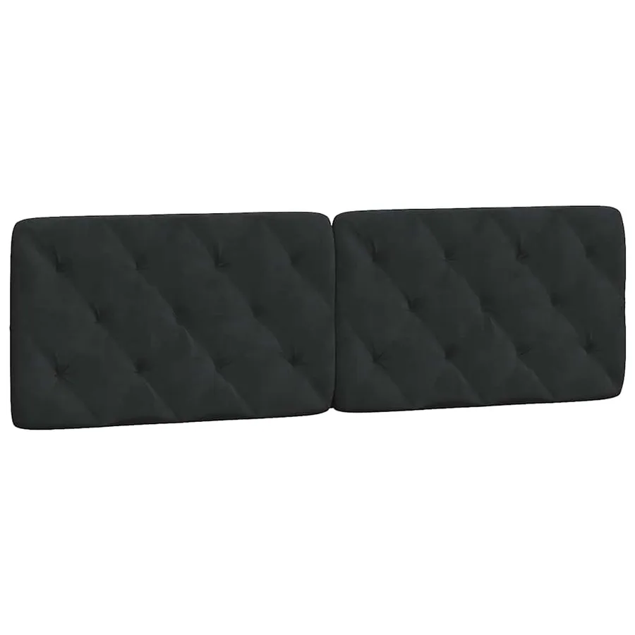 Cadre de lit sans matelas noir 160x200 cm velours - 8