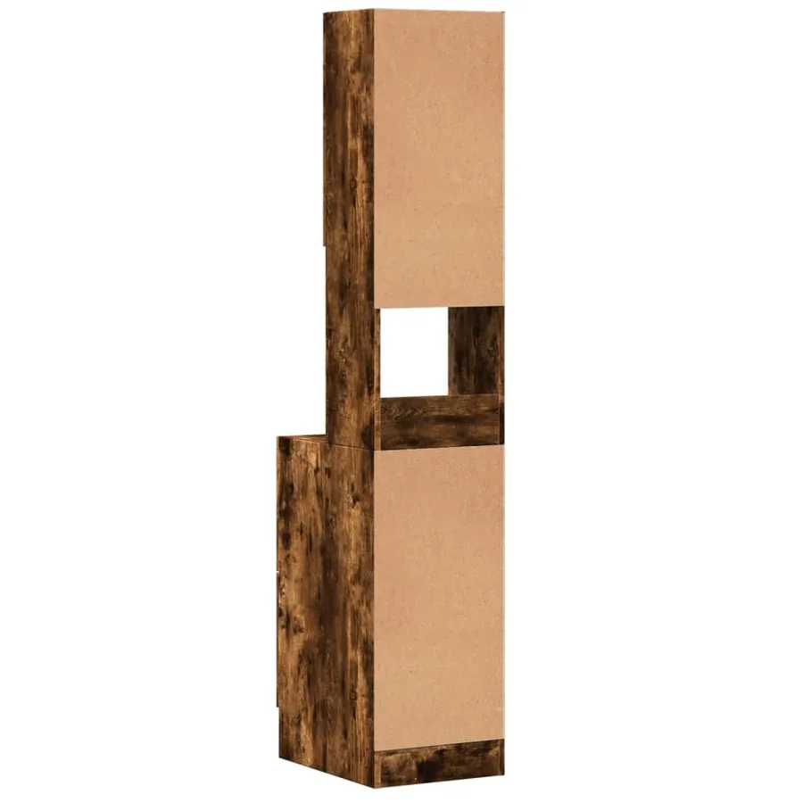 Armoire de cuisine chêne fumé 35x50x180 cm bois d'ingénierie - 6