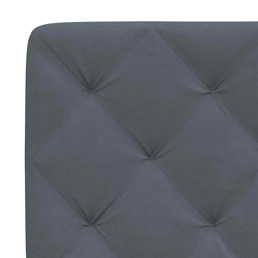 Cadre de lit sans matelas gris foncé 80x200 cm velours - 10