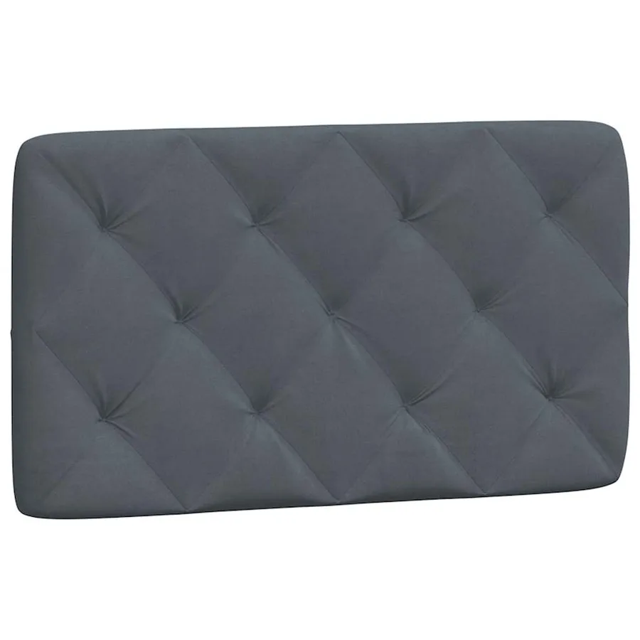 Cadre de lit sans matelas gris foncé 80x200 cm velours - 8
