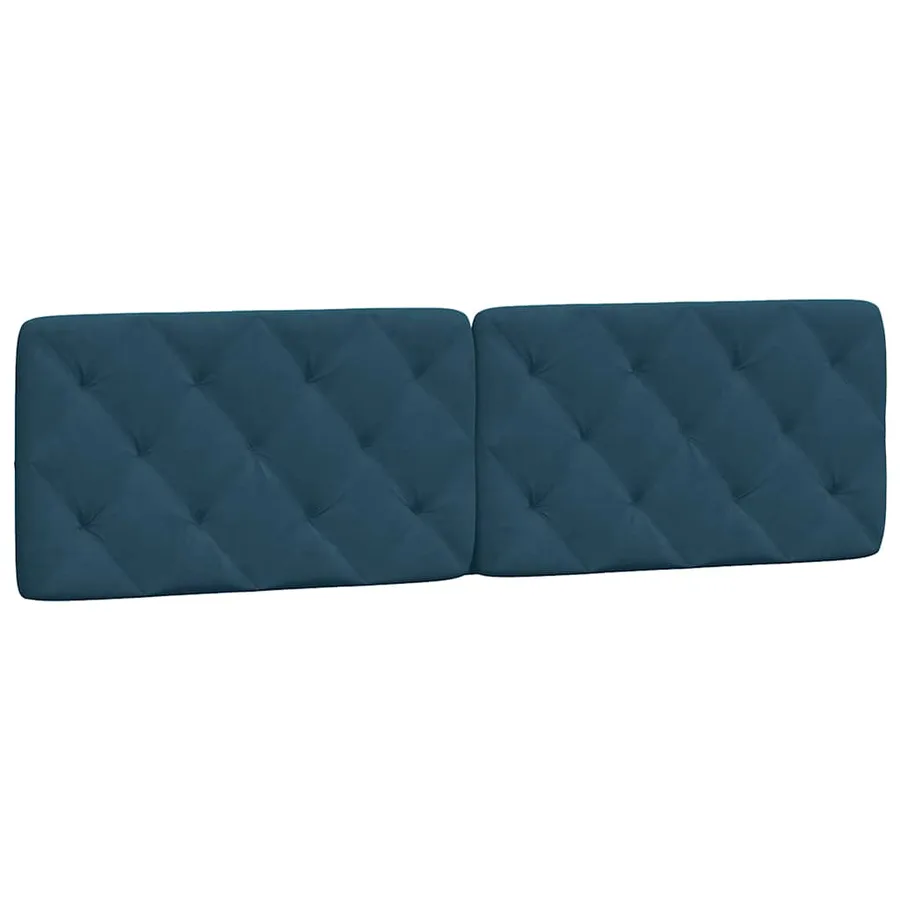 Cadre de lit avec LED sans matelas bleu 180x200 cm velours - 9