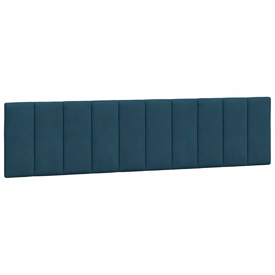 Cadre de lit sans matelas bleu 90x190 cm velours - 6