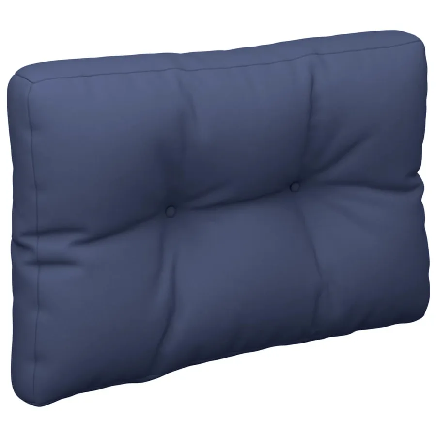 Coussins de palette lot de 2 bleu marine tissu - 4