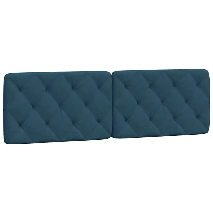 Cadre de lit avec LED sans matelas bleu 160x200 cm velours - 9