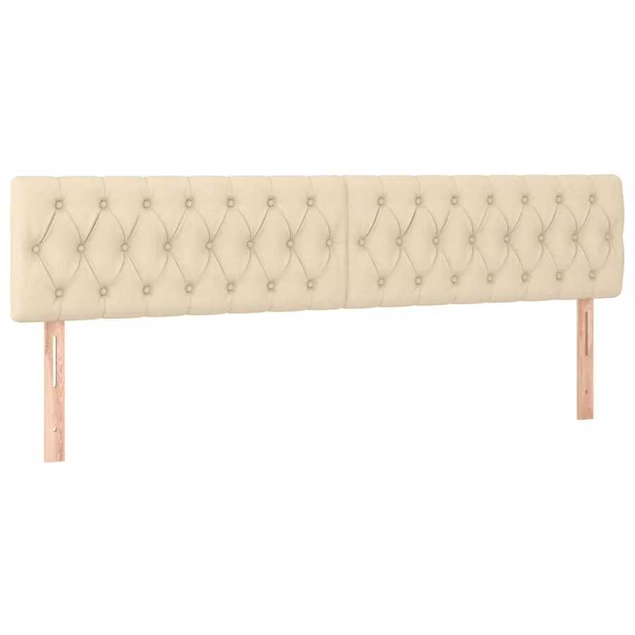 Sommier à lattes de lit avec matelas crème 120x190 cm tissu - 7