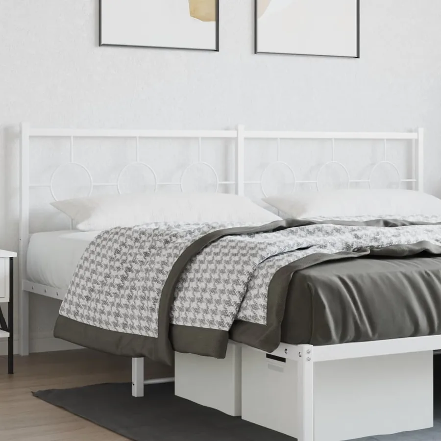 Tête de lit de remplacement métal blanc 193 cm