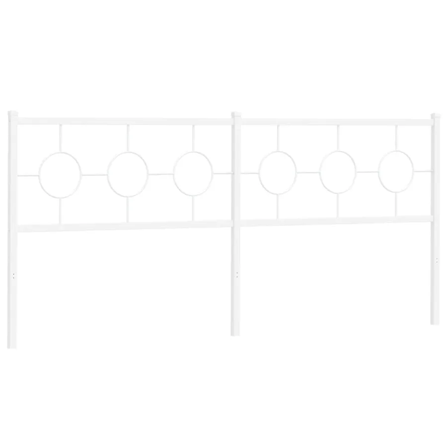 Tête de lit de remplacement métal blanc 193 cm - 2