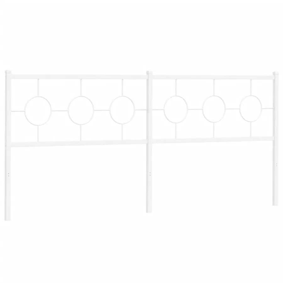 Tête de lit de remplacement métal blanc 193 cm - 4