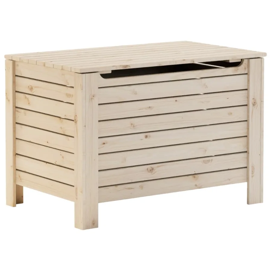 Boîte de rangement avec couvercle RANA bois massif de pin - 2