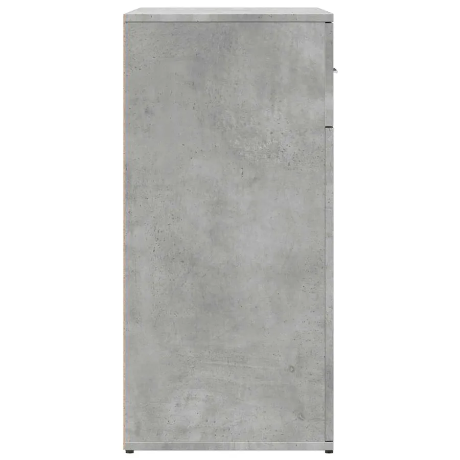 Buffets 2 pcs gris béton 79x38x80 cm bois d'ingénierie - 6