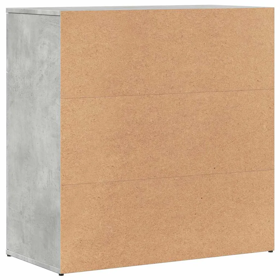 Buffets 2 pcs gris béton 79x38x80 cm bois d'ingénierie - 7