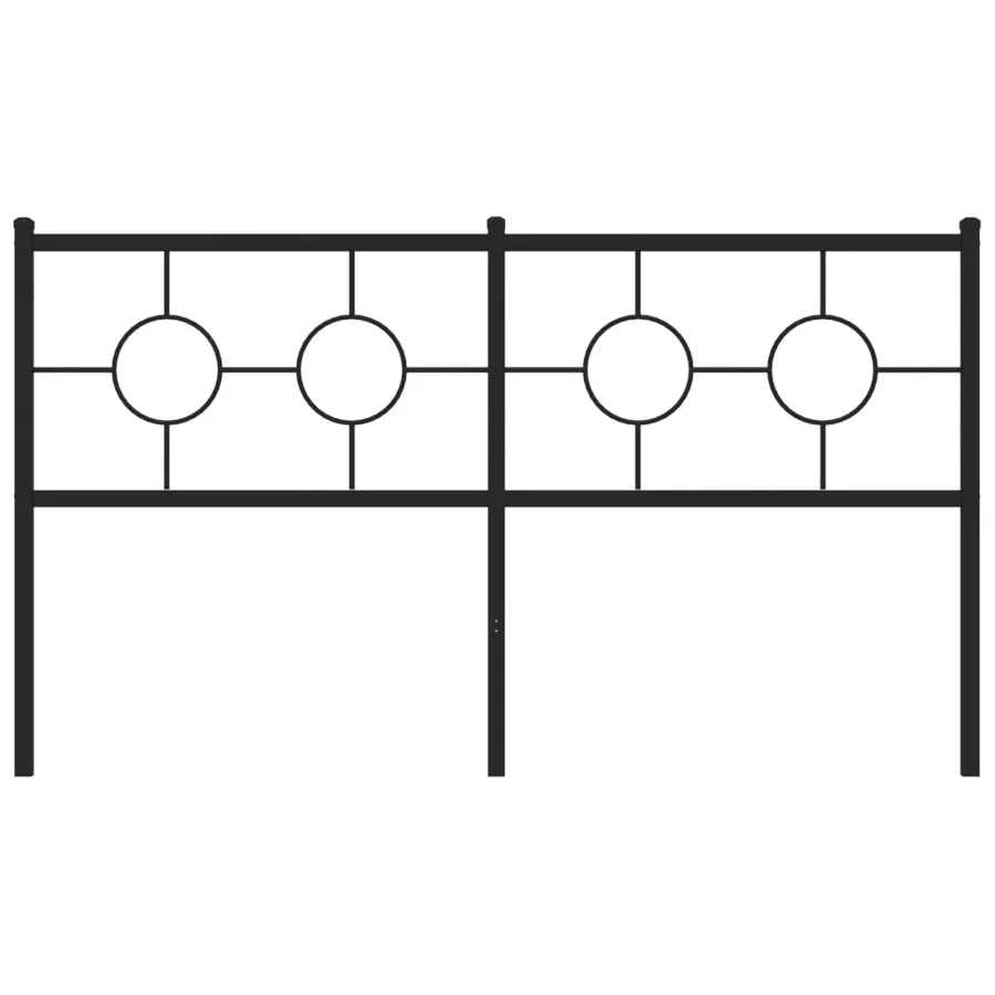 Tête de lit de remplacement métal noir 150 cm - 3