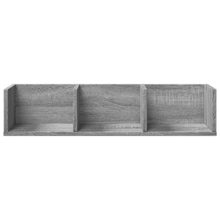 Armoire murale sonoma gris 75x18x16,5 cm bois d'ingénierie - 5