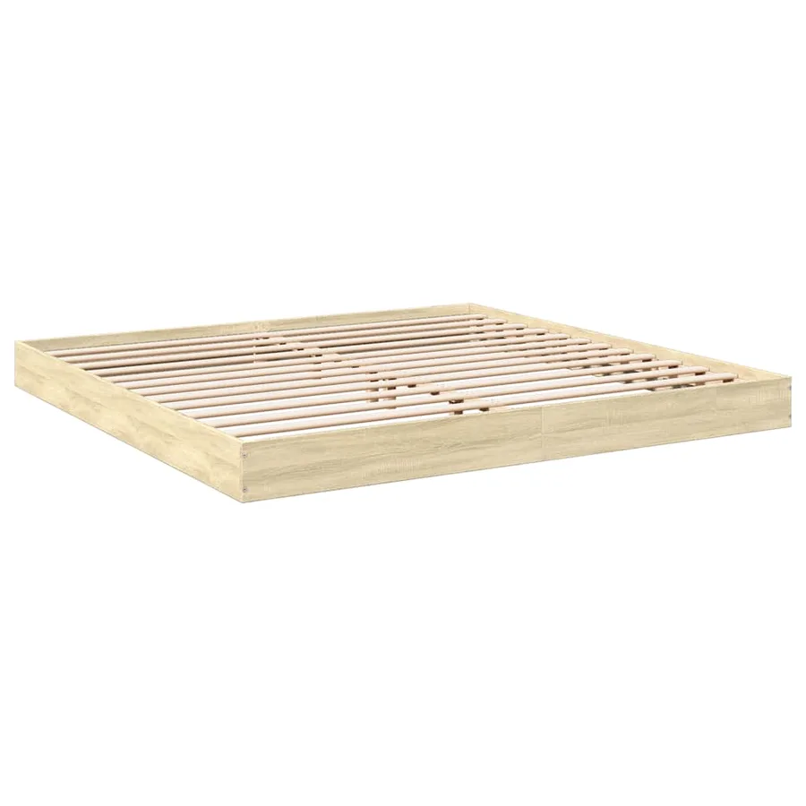 Cadre de lit sans matelas chêne sonoma 180x200 cm - 3