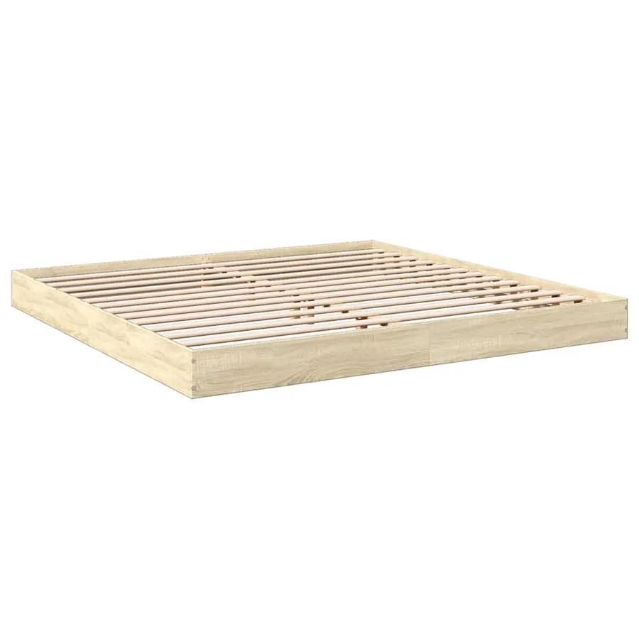 Cadre de lit sans matelas chêne sonoma 180x200 cm - 6