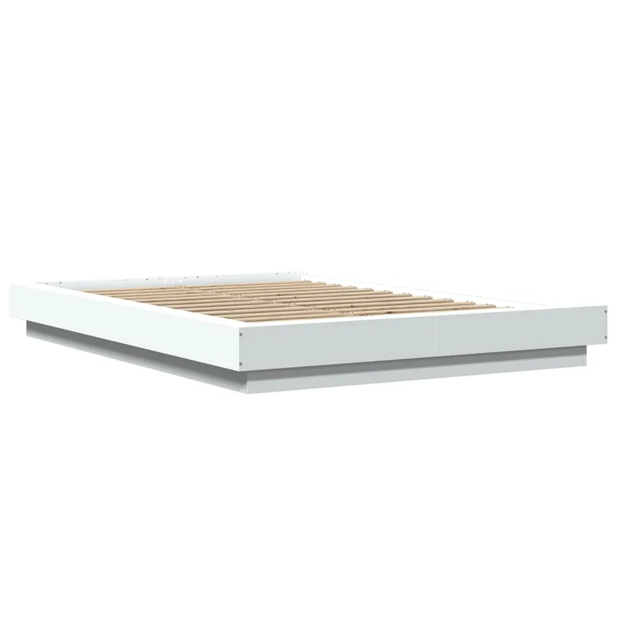 Cadre de lit sans matelas blanc 120x190 cm - 3