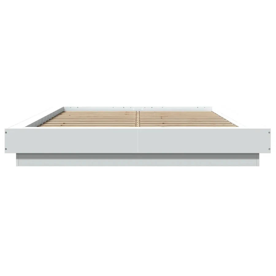Cadre de lit sans matelas blanc 120x190 cm - 4