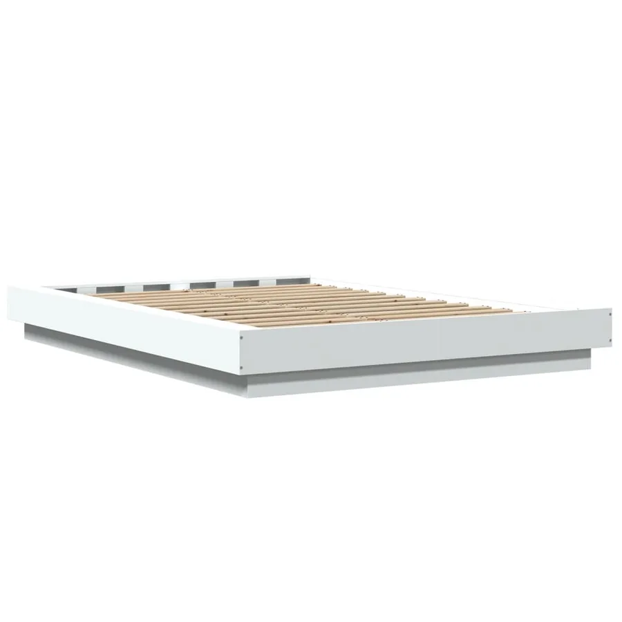 Cadre de lit sans matelas blanc 120x190 cm - 6