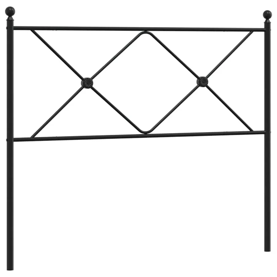 Tête de lit de remplacement métal noir 107 cm - 2
