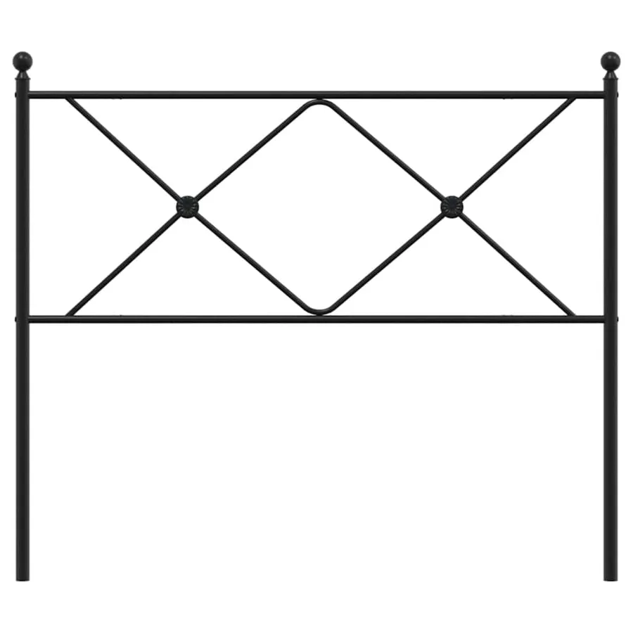 Tête de lit de remplacement métal noir 107 cm - 4