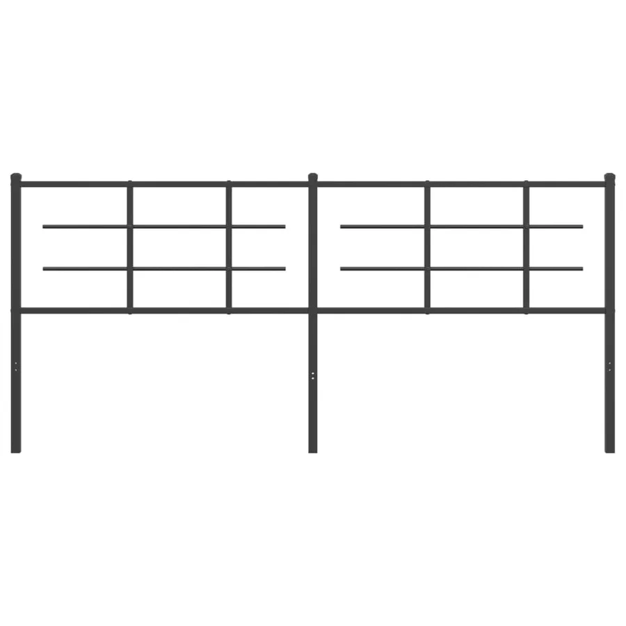 Tête de lit de remplacement métal noir 200 cm - 3