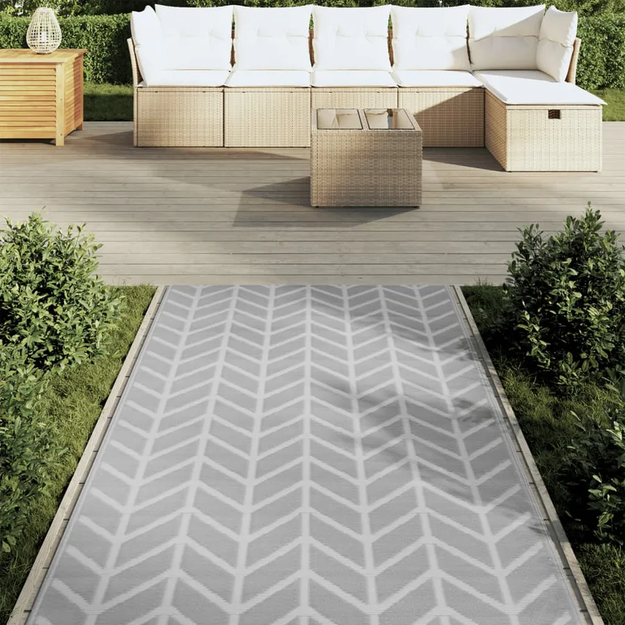 Tapis d'extérieur ARAKIL Gris 120x180 cm PP - 3