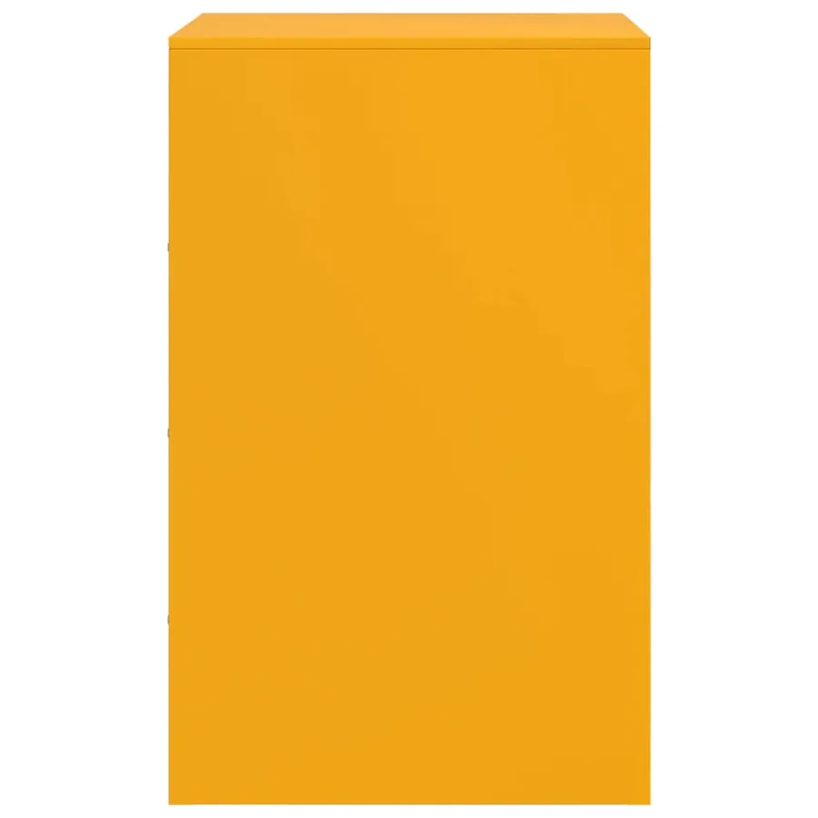 Tables de chevet 2 pcs jaune moutarde 34,5x39x62 cm acier - 8