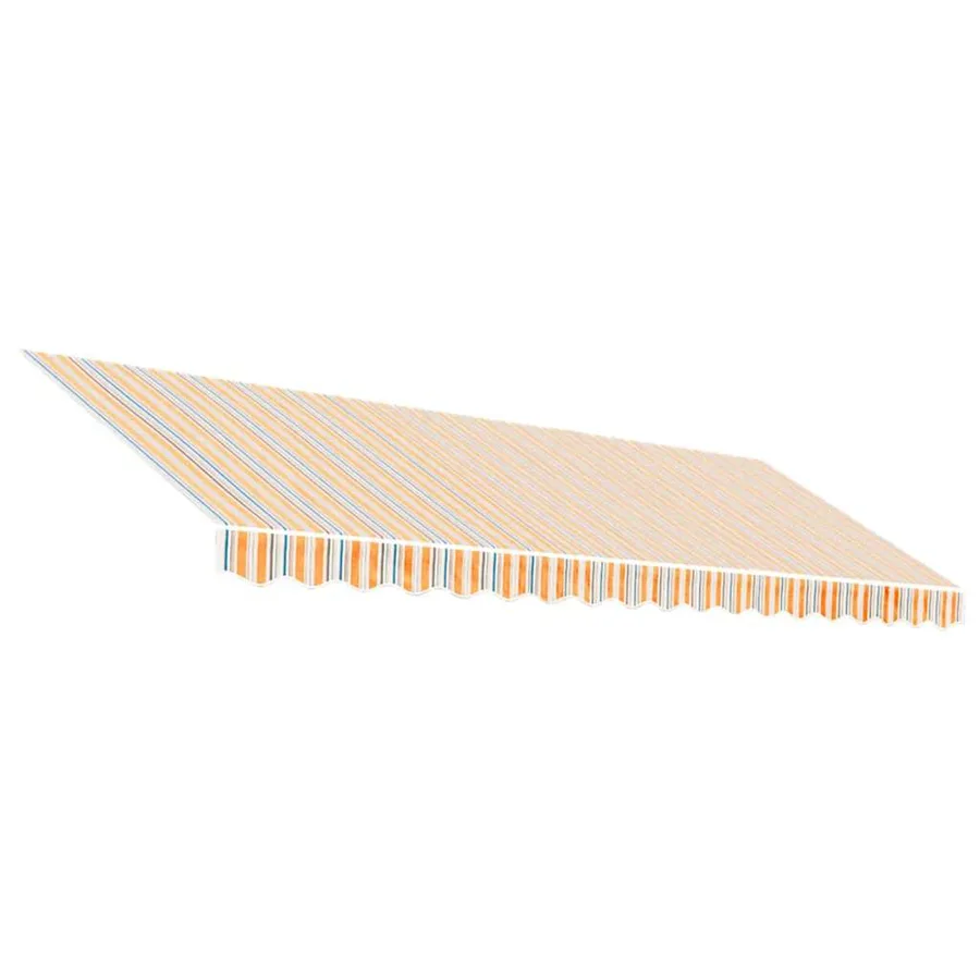Tissu de remplacement pour auvent orange et bleu 4,5x3 m polyester - 2