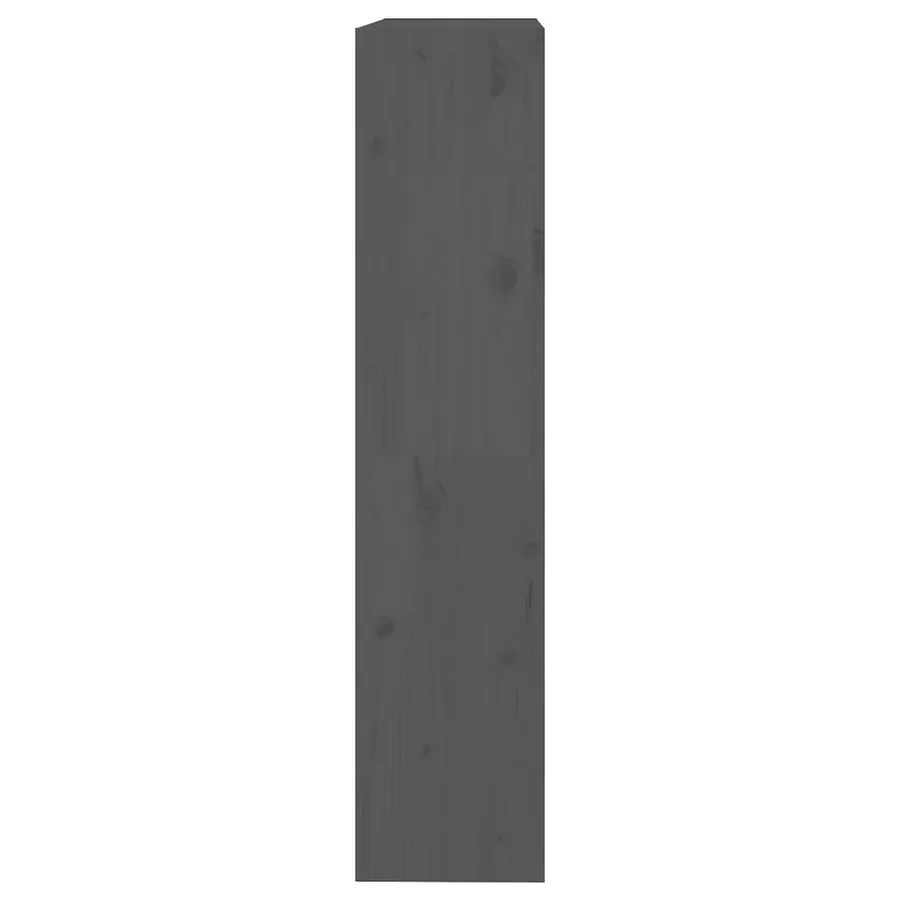 Bibliothèque/Séparateur de pièce Gris 80x30x135,5 cm Pin massif - 6