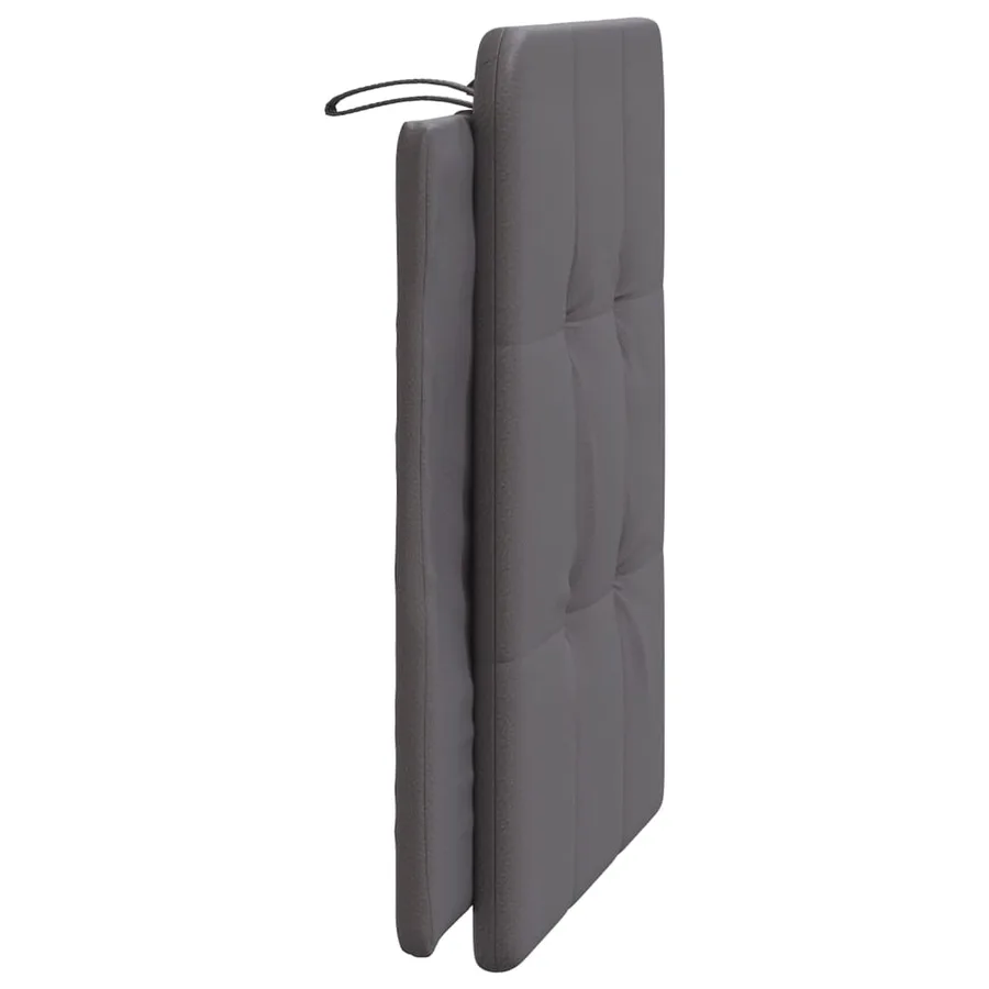 Coussin de tête de lit Zadar gris 80 cm similicuir - 5