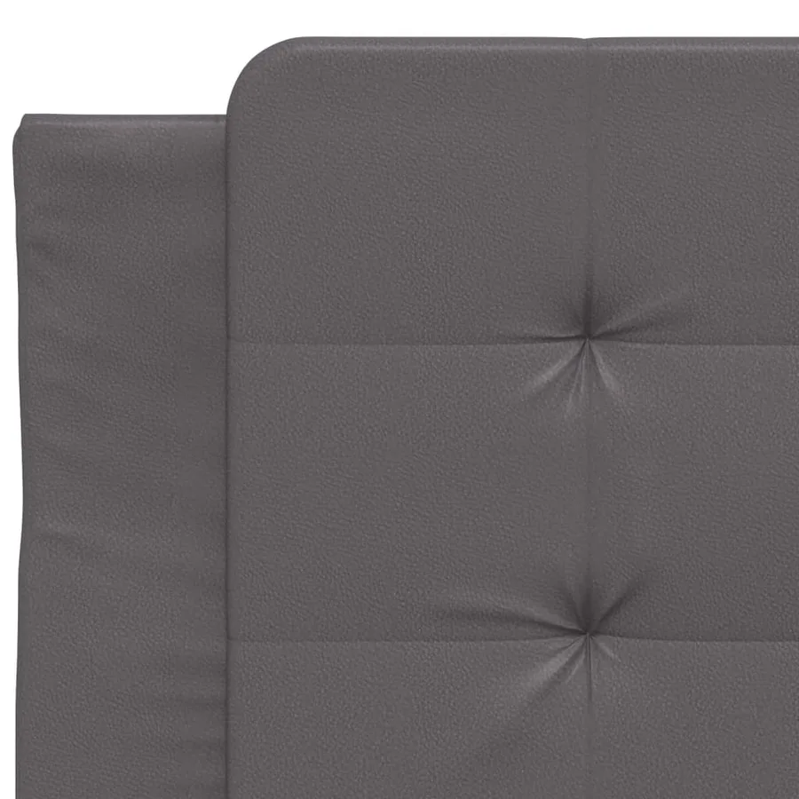 Coussin de tête de lit Zadar gris 80 cm similicuir - 7