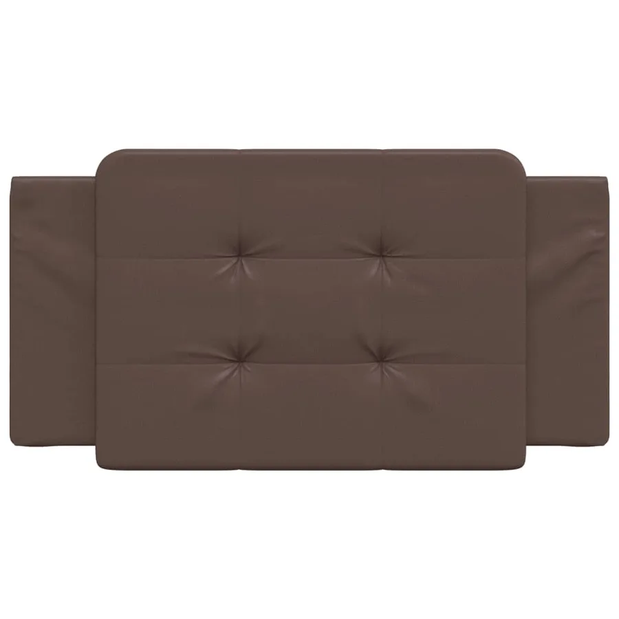 Coussin de tête de lit Zadar marron 100 cm similicuir - 4