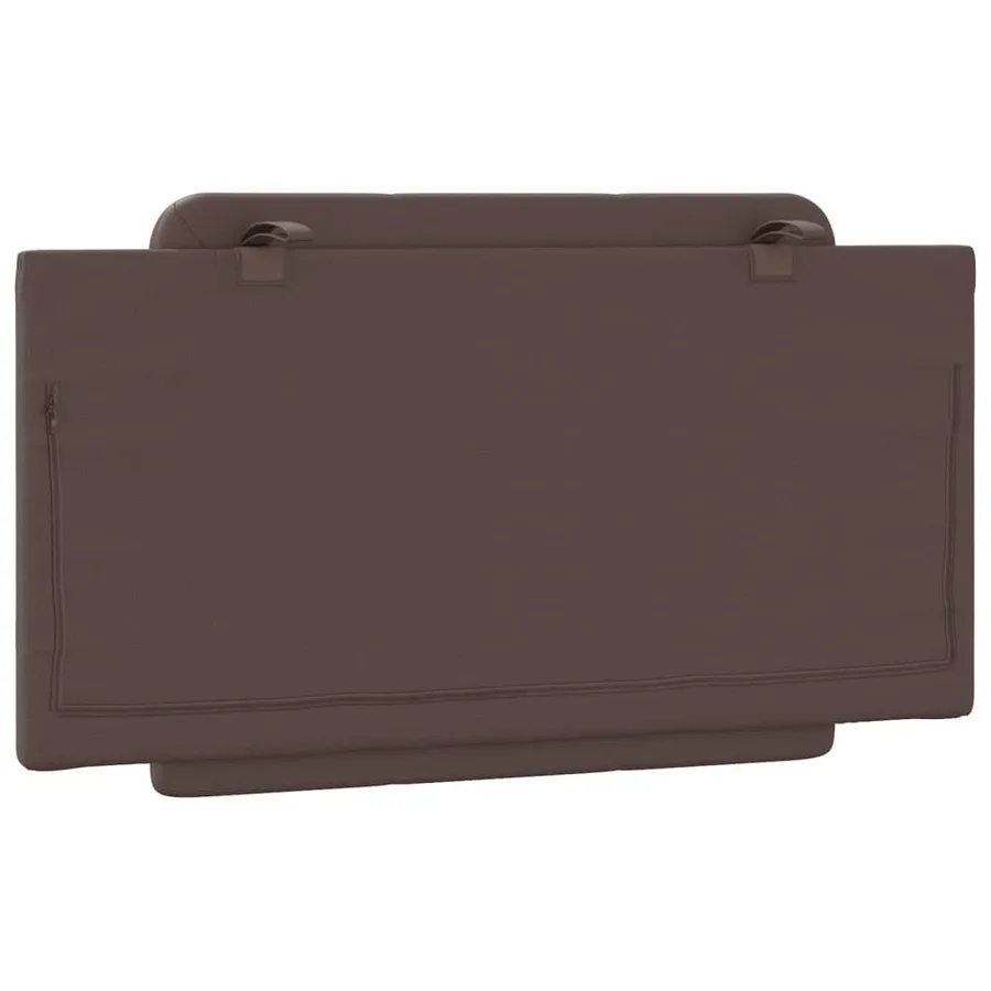Coussin de tête de lit Zadar marron 100 cm similicuir - 6
