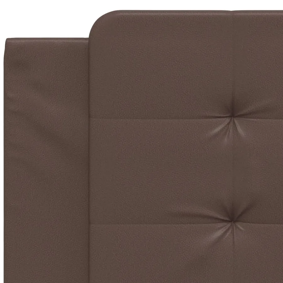 Coussin de tête de lit Zadar marron 100 cm similicuir - 7