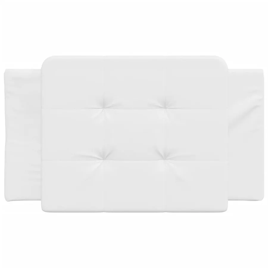 Coussin de tête de lit Zadar blanc 80 cm similicuir - 4