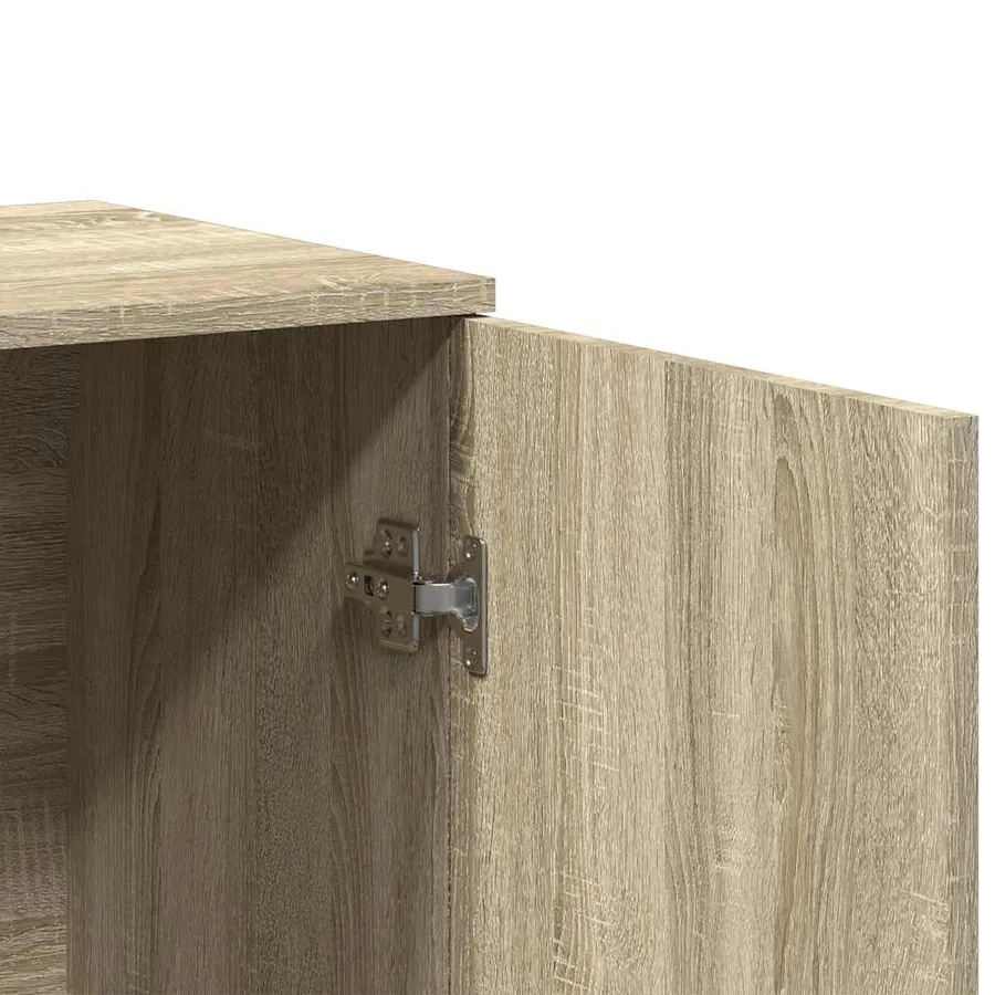 Buffets 2 pcs chêne sonoma 79x38x80 cm bois d'ingénierie - 8