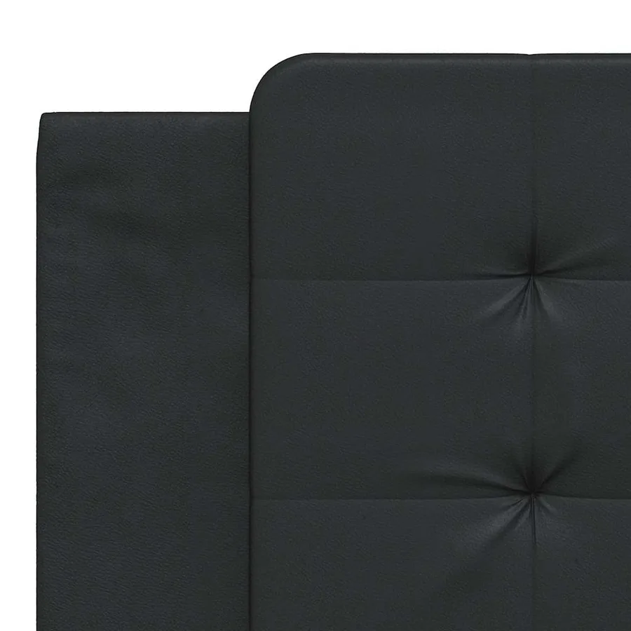 Cadre de lit sans matelas Zadar noir 180x200 cm similicuir - 10