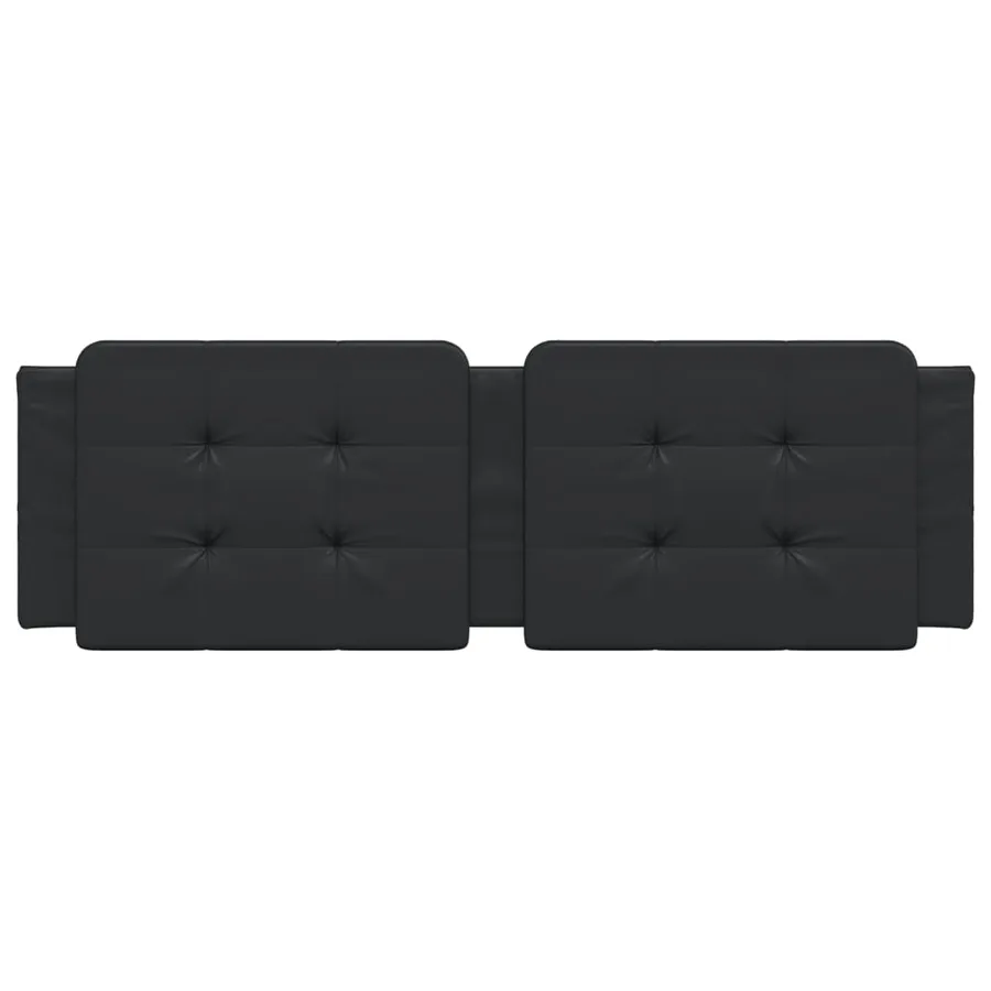 Coussin de tête de lit Zadar noir 160 cm similicuir - 4