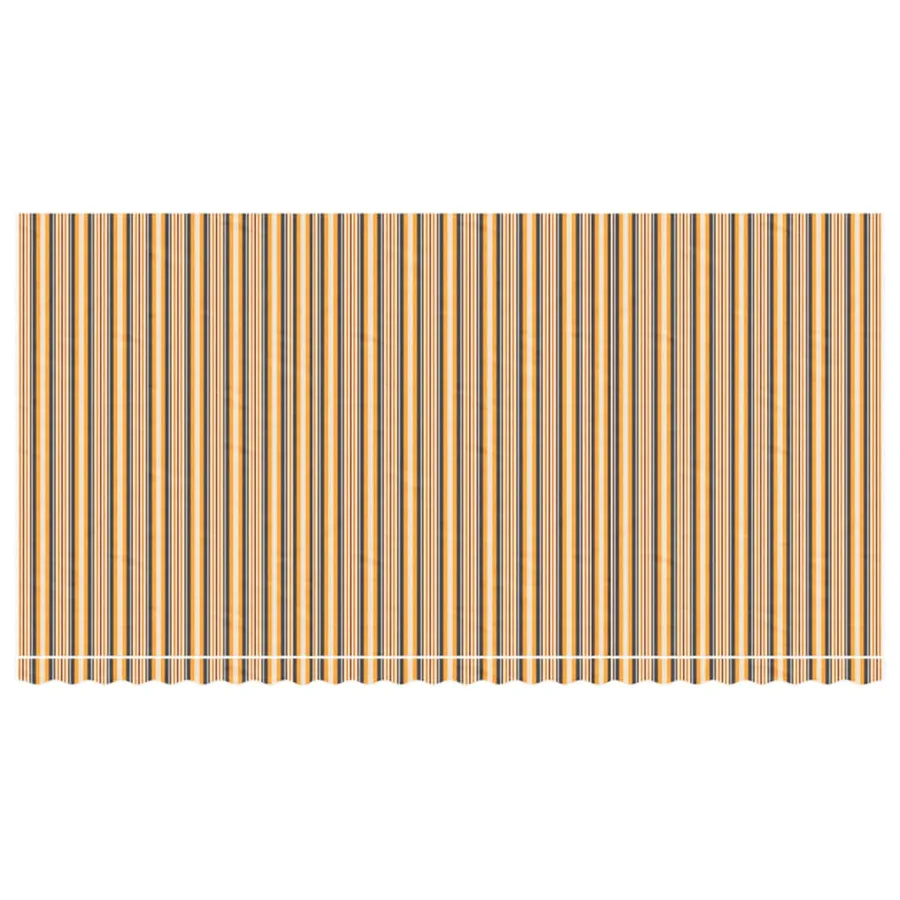 Tissu de remplacement pour auvent orange et noir 6x3 m polyester - 3