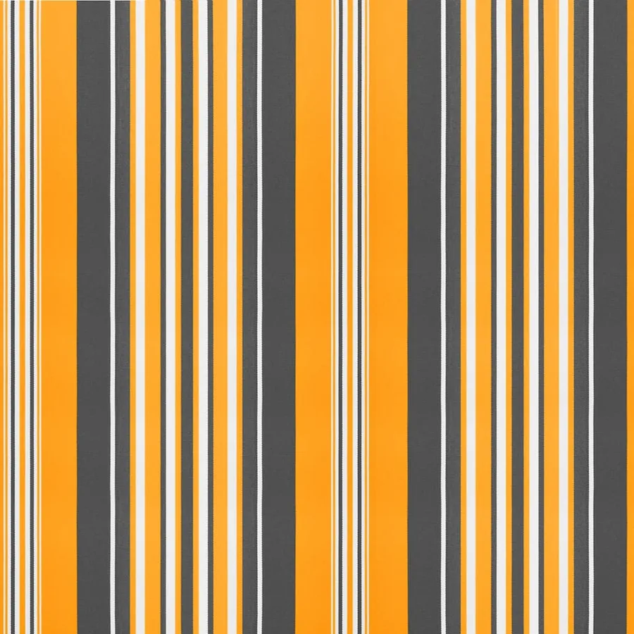 Tissu de remplacement pour auvent orange et noir 6x3 m polyester - 6