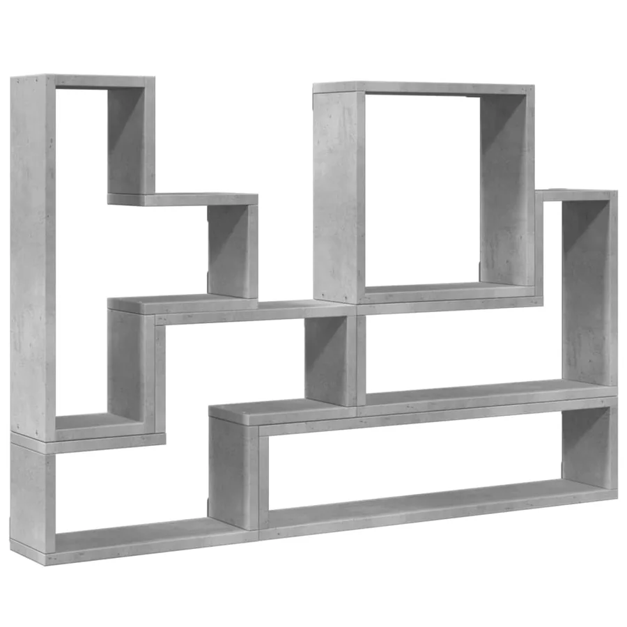 Étagère murale sonoma gris 96x12x64 cm bois d'ingénierie - 2
