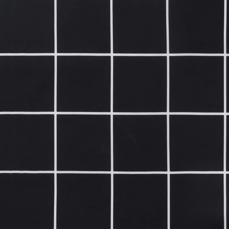 Coussins de chaise à dossier bas lot de 6 motif à carreaux noir - 9