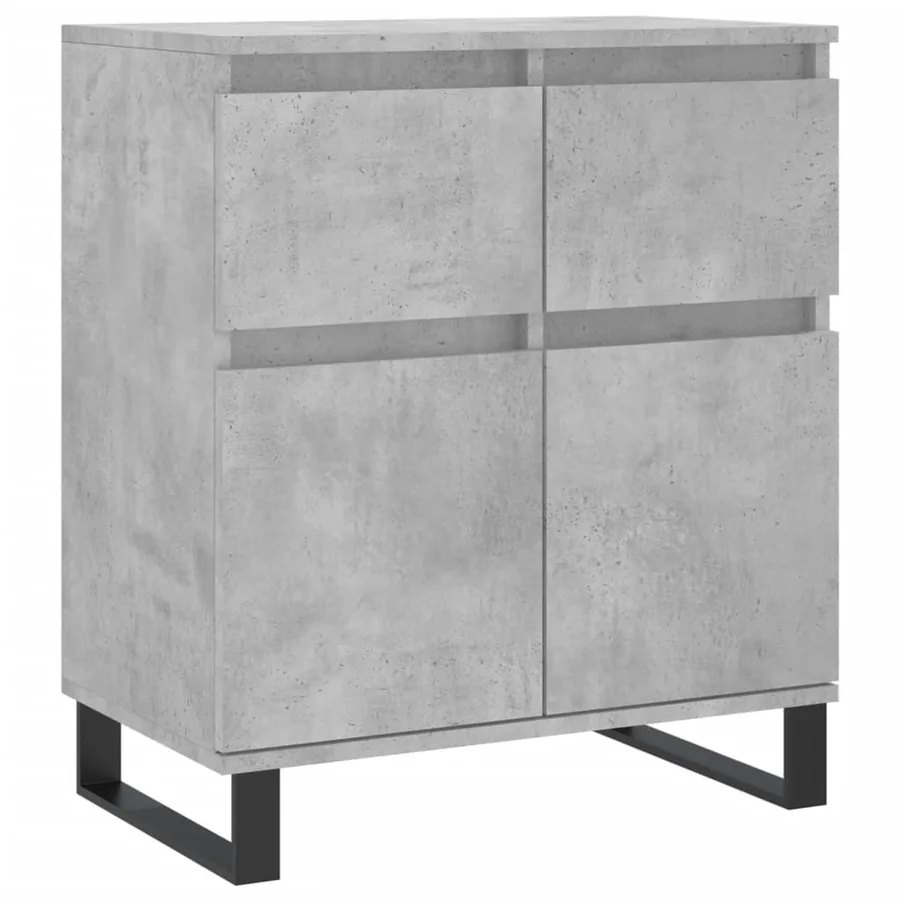 Buffet Gris béton 60x35x70 cm Bois d'ingénierie - 2