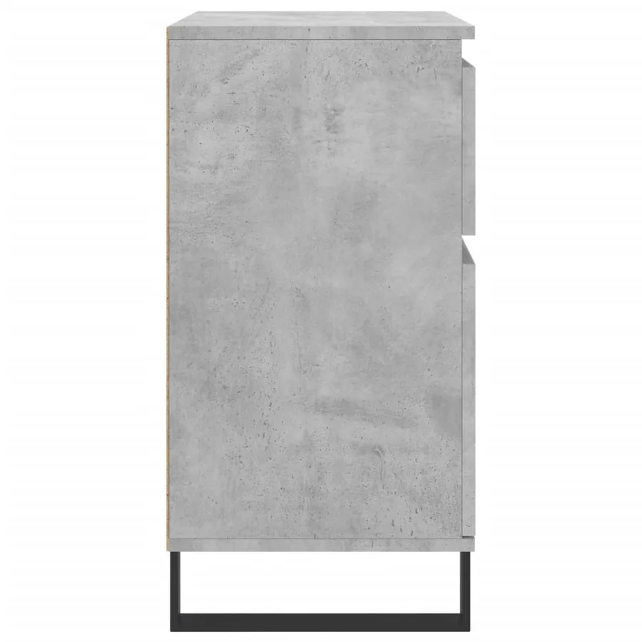 Buffet Gris béton 60x35x70 cm Bois d'ingénierie - 7