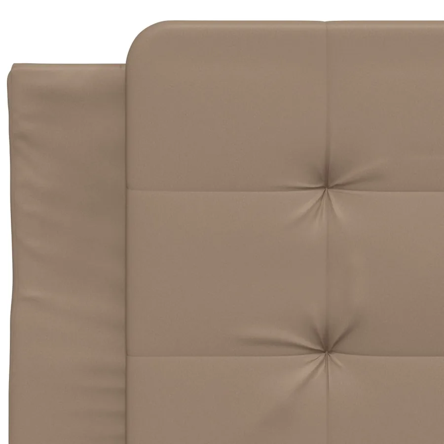 Cadre de lit sans matelas Zadar cappuccino 90x190 cm similicuir - 7