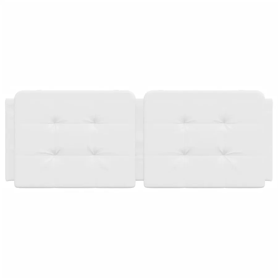 Coussin de tête de lit Zadar blanc 120 cm similicuir - 4