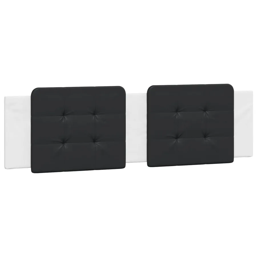 Coussin de tête de lit Zadar noir et blanc 180 cm similicuir - 2