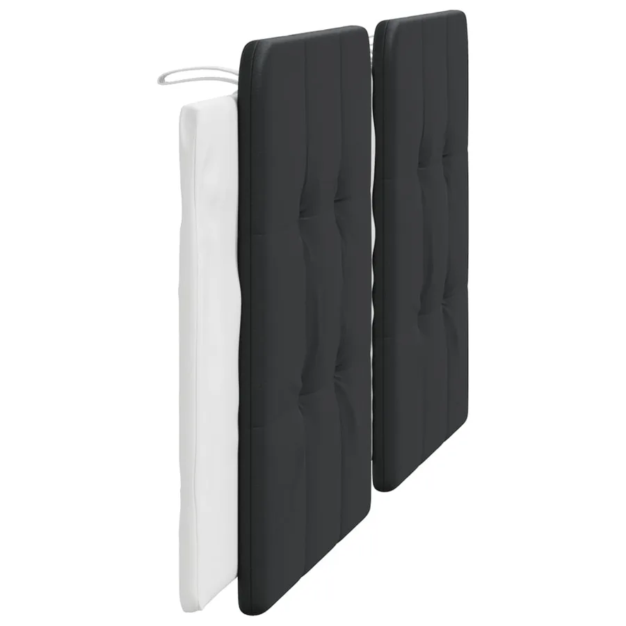 Coussin de tête de lit Zadar noir et blanc 180 cm similicuir - 5