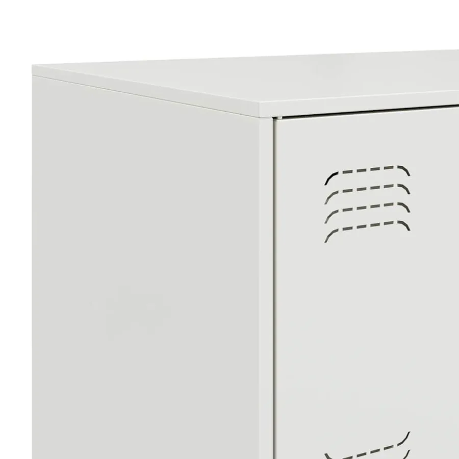 Buffet blanc 67x39x73 cm acier - 10