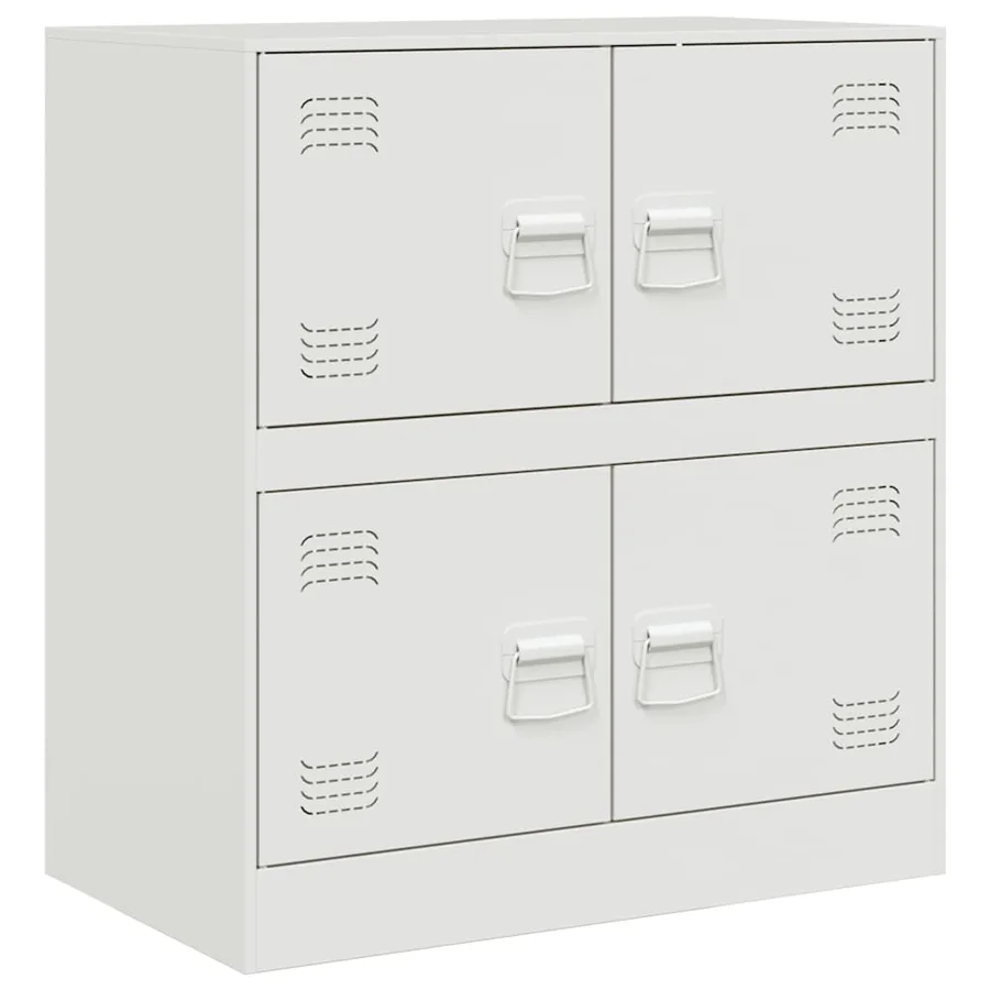 Buffet blanc 67x39x73 cm acier - 2